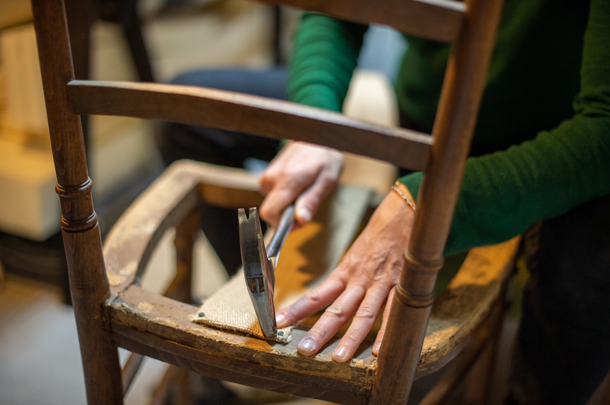 Casati rénove un fauteuil